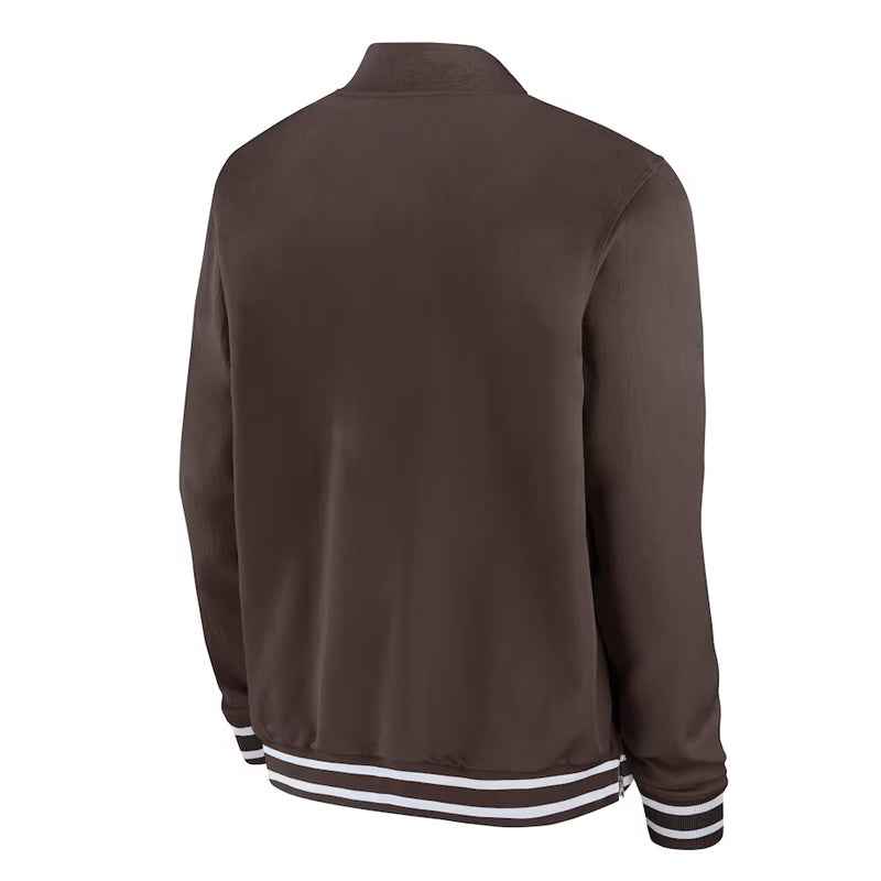 San Diego Padres Full-Zip Brown Bomber Jacket