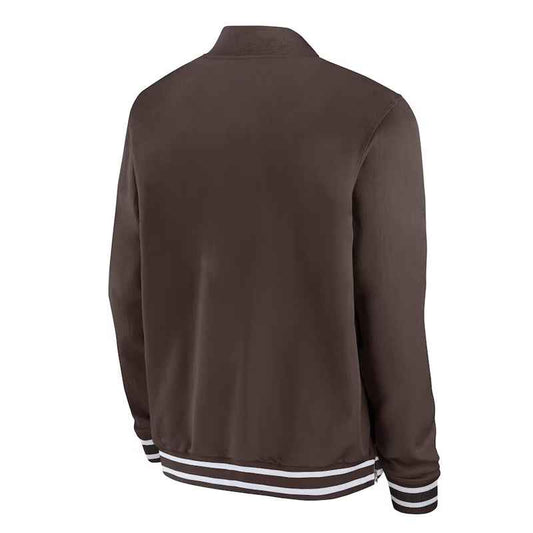 San Diego Padres Full-Zip Brown Bomber Jacket