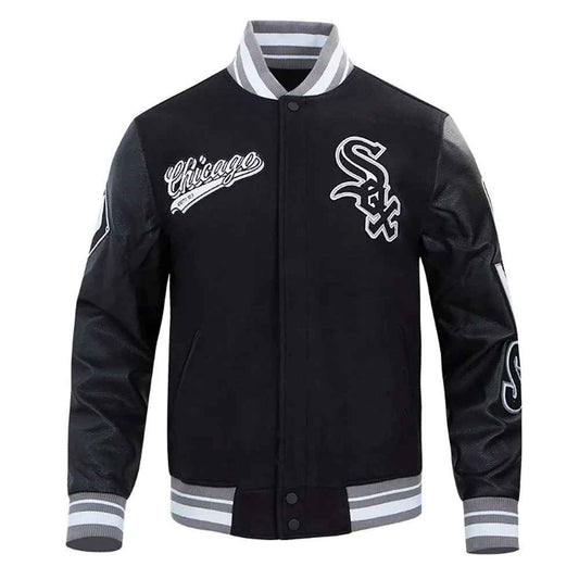 Script Tail Chicago White Sox Classic Rib Varsity Jacket