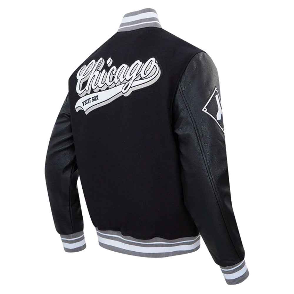 Script Tail Chicago White Sox Classic Rib Varsity Jacket
