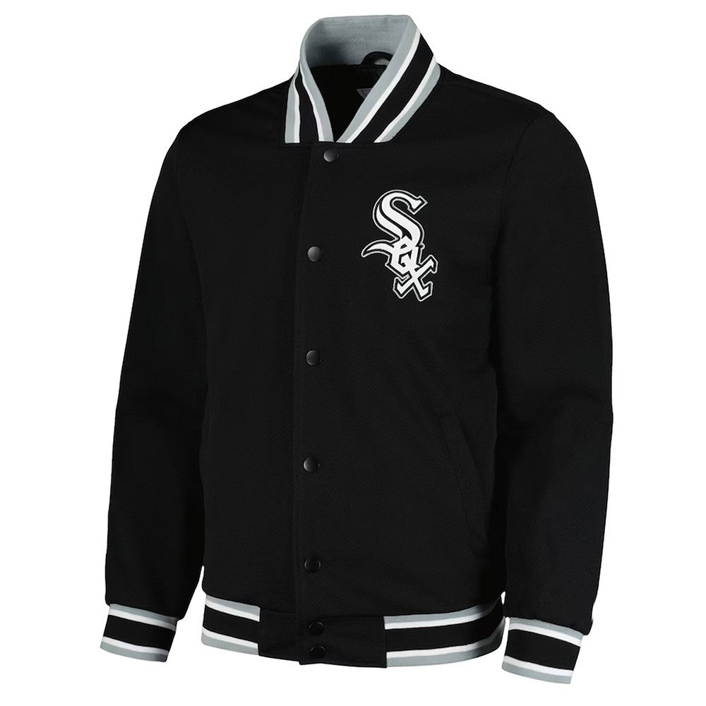 Chicago White Sox Black Sports Jacket – Side View