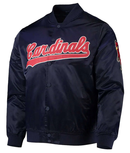 St. Louis Cardinals Blue Sports Jacket – Front View