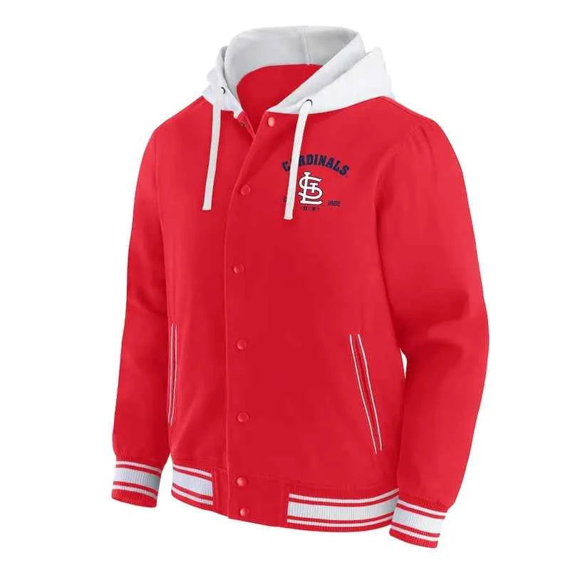St. Louis Cardinals Red Cotton Hooded Jacket