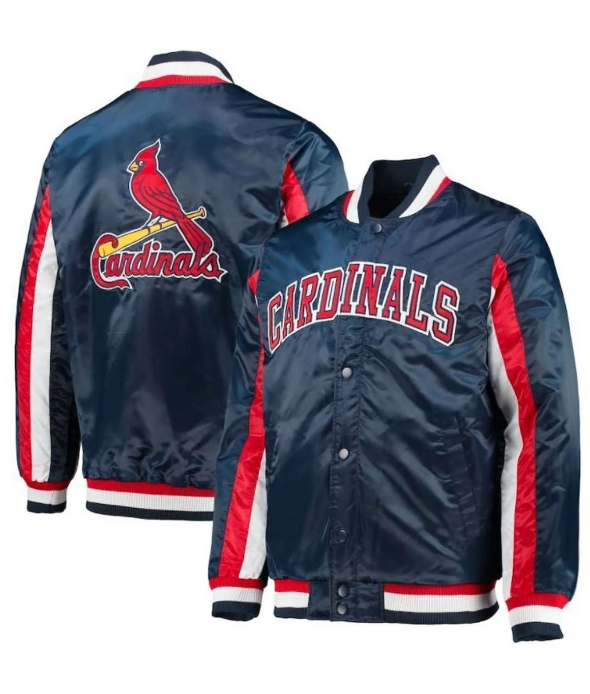 St. Louis Cardinals Blue Sports Jacket – Front View