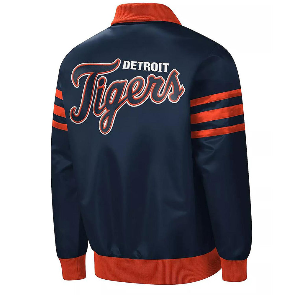 Detroit Tigers Navy Varsity Jacket – Back View