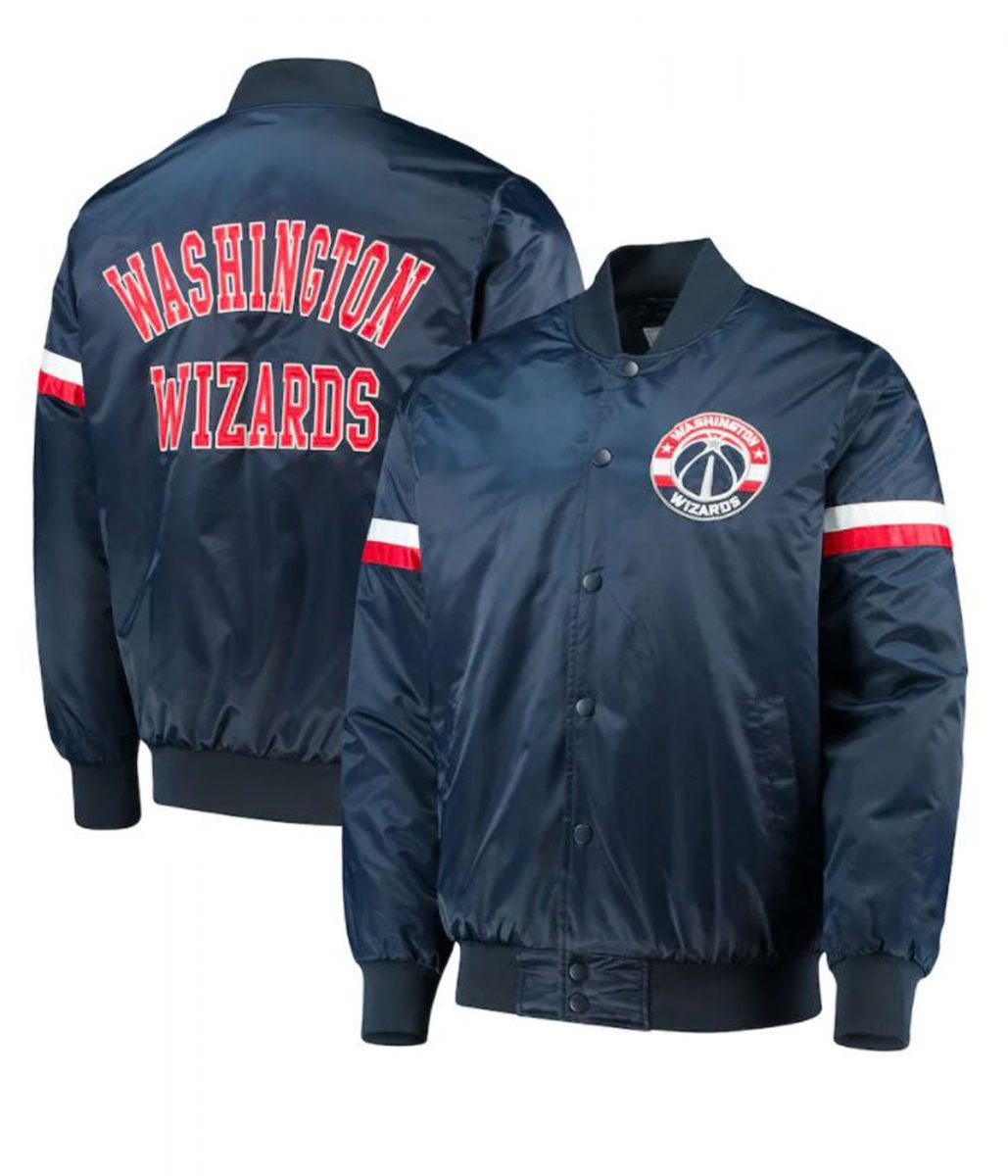 Washington Wizards Blue Sports Jacket – Front View
