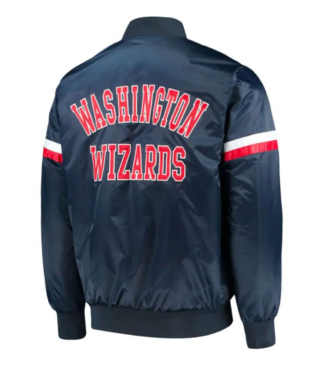 Washington Wizards Blue Sports Jacket – Side View