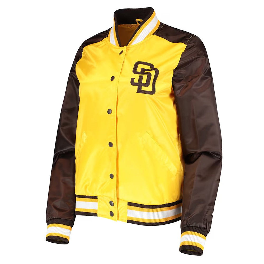 San Diego Padres Gold Sports Jacket – Side View