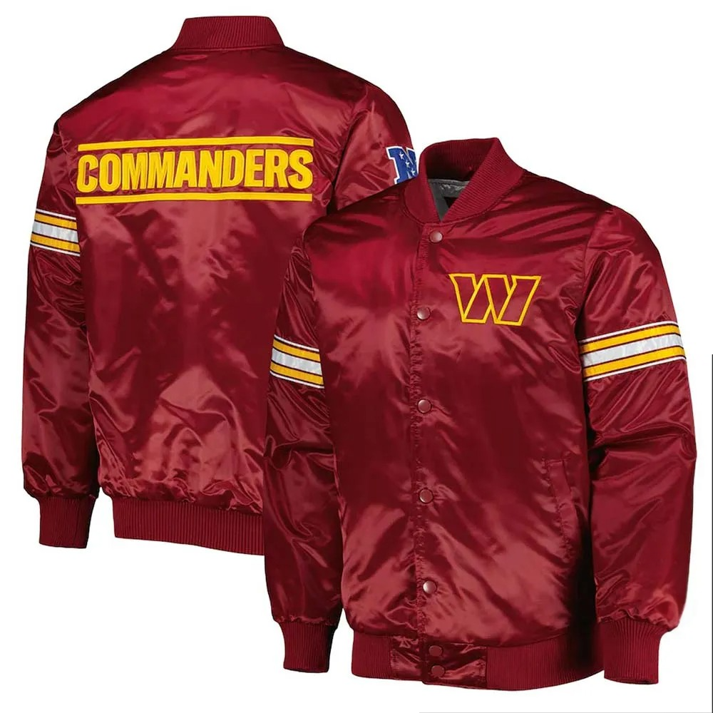 The Pick and Roll Washington Commanders Satin Jacket
