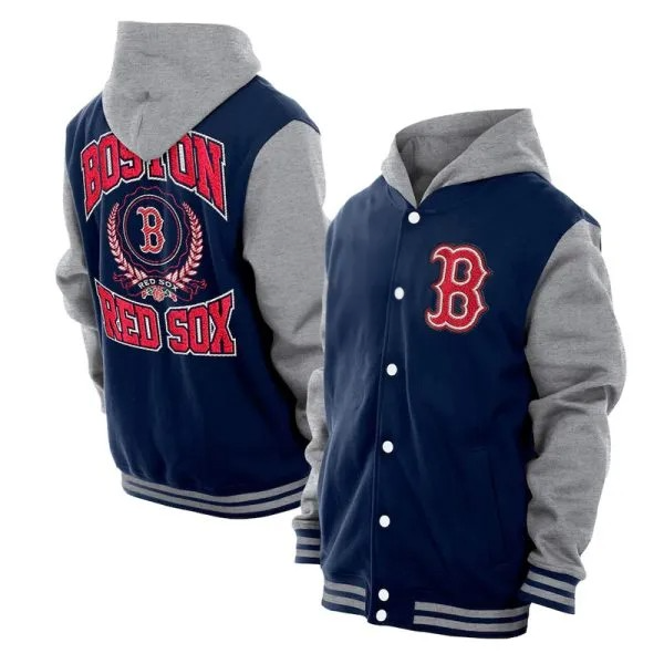 Boston Red Sox Navy Blue Sports Jacket – Front View