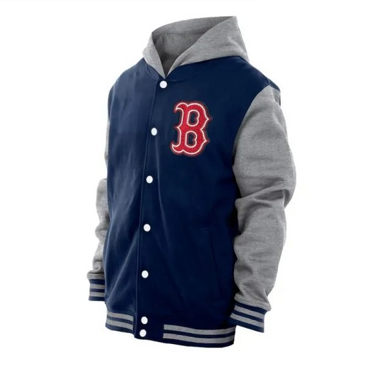 Boston Red Sox Navy Blue Sports Jacket – Back View