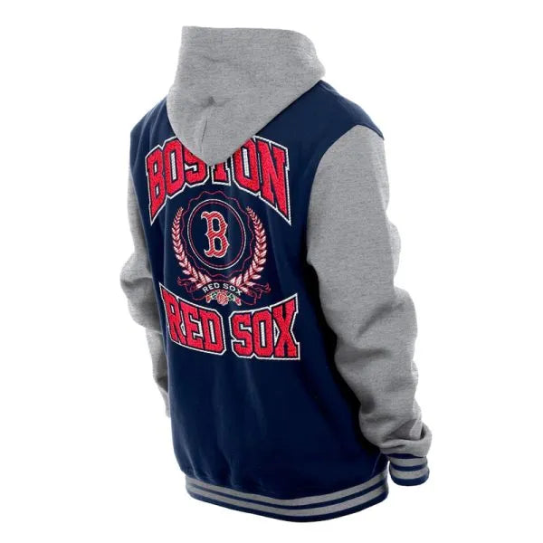 Boston Red Sox Navy Blue Sports Jacket – Side View
