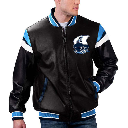 White White Varsity Jacket – Front View