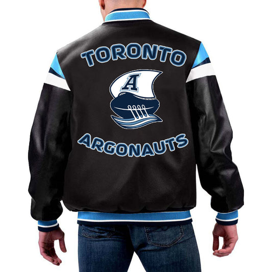 White White Varsity Jacket – Back View