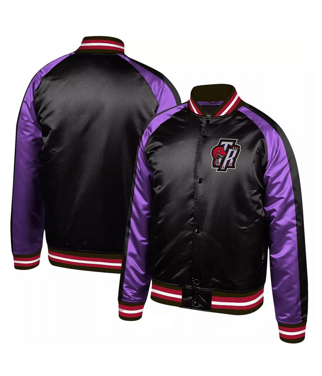 Toronto Raptors Black Sports Jacket – Front View