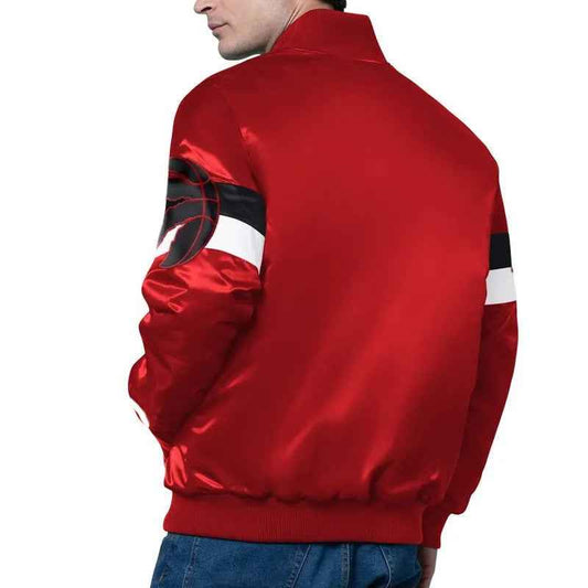 Toronto Raptors Triple Option Varsity Satin Jacket