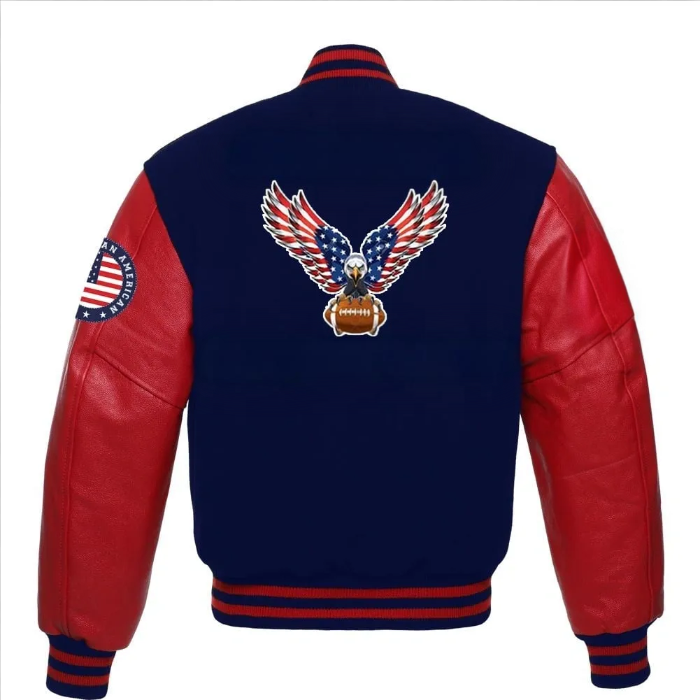 Blue Blue Varsity Jacket – Back View