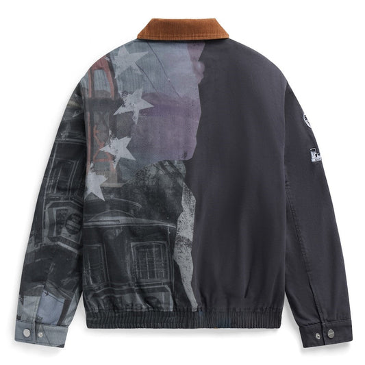 Black Black Bomber Jacket – Back View