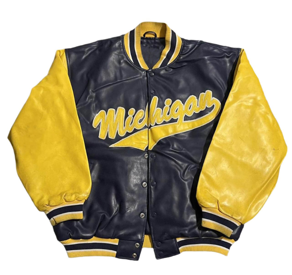Michigan Wolverines Bomber Jacket – Front View