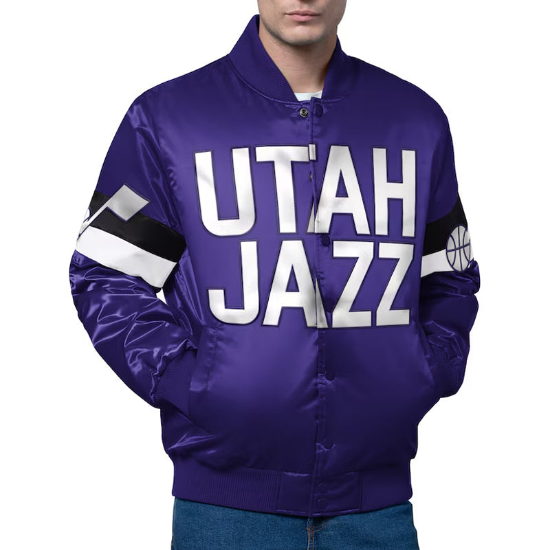 Utah Jazz Varsity Jacket – Front View