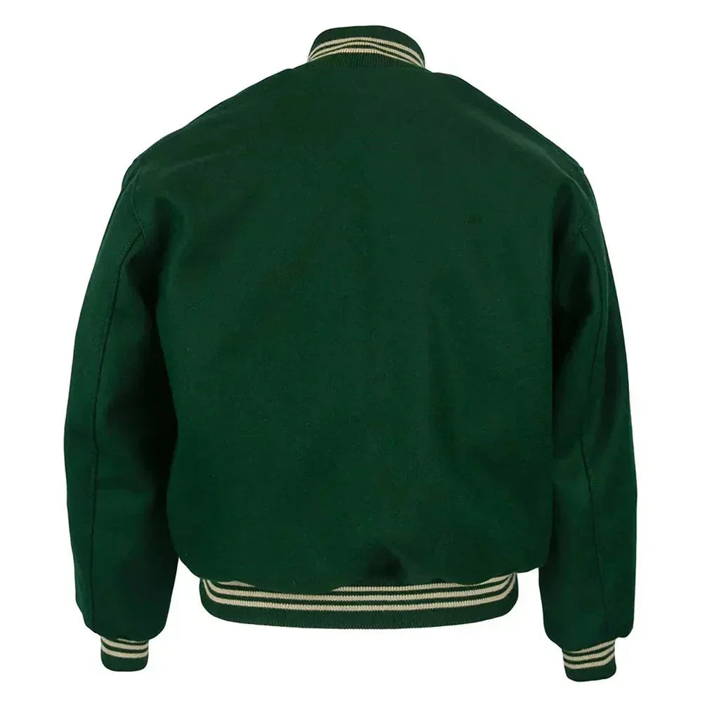 Philadelphia Eagles Green Varsity Jacket – Back View