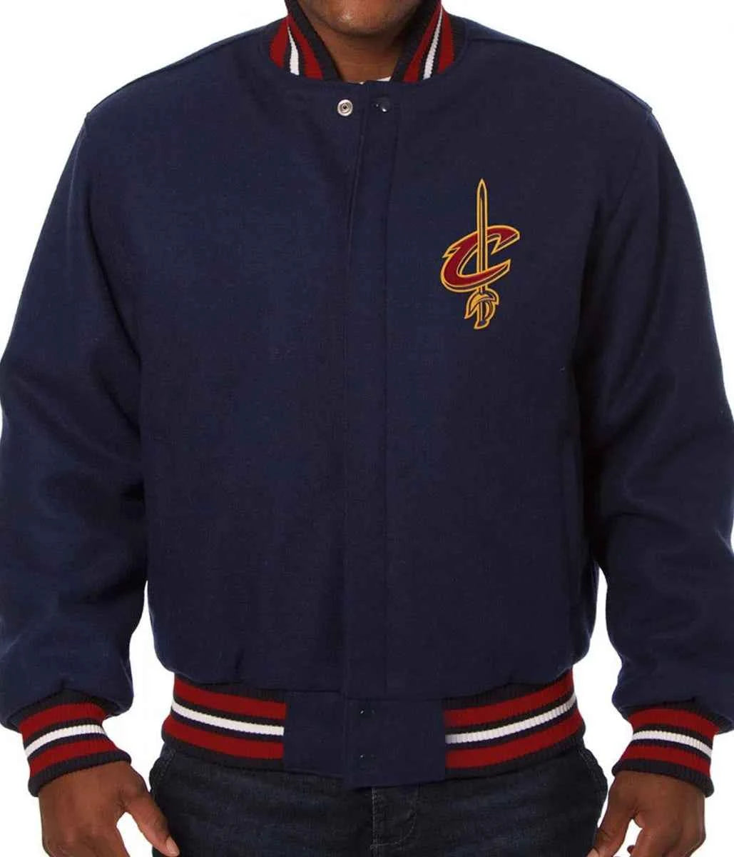 Varsity Cleveland Cavaliers Navy Blue Wool Jacket