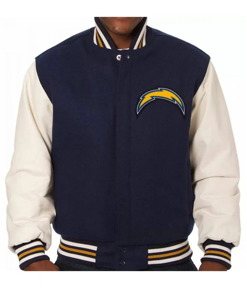 Blue Blue Varsity Jacket – Front View
