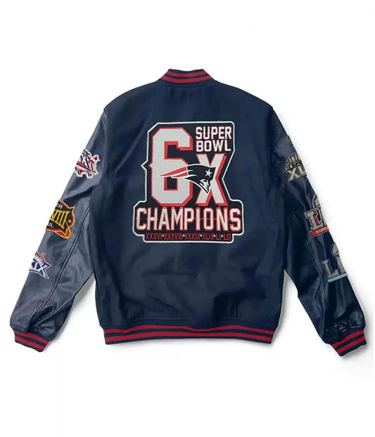 NFL Navy Varsity Jacket – Back View