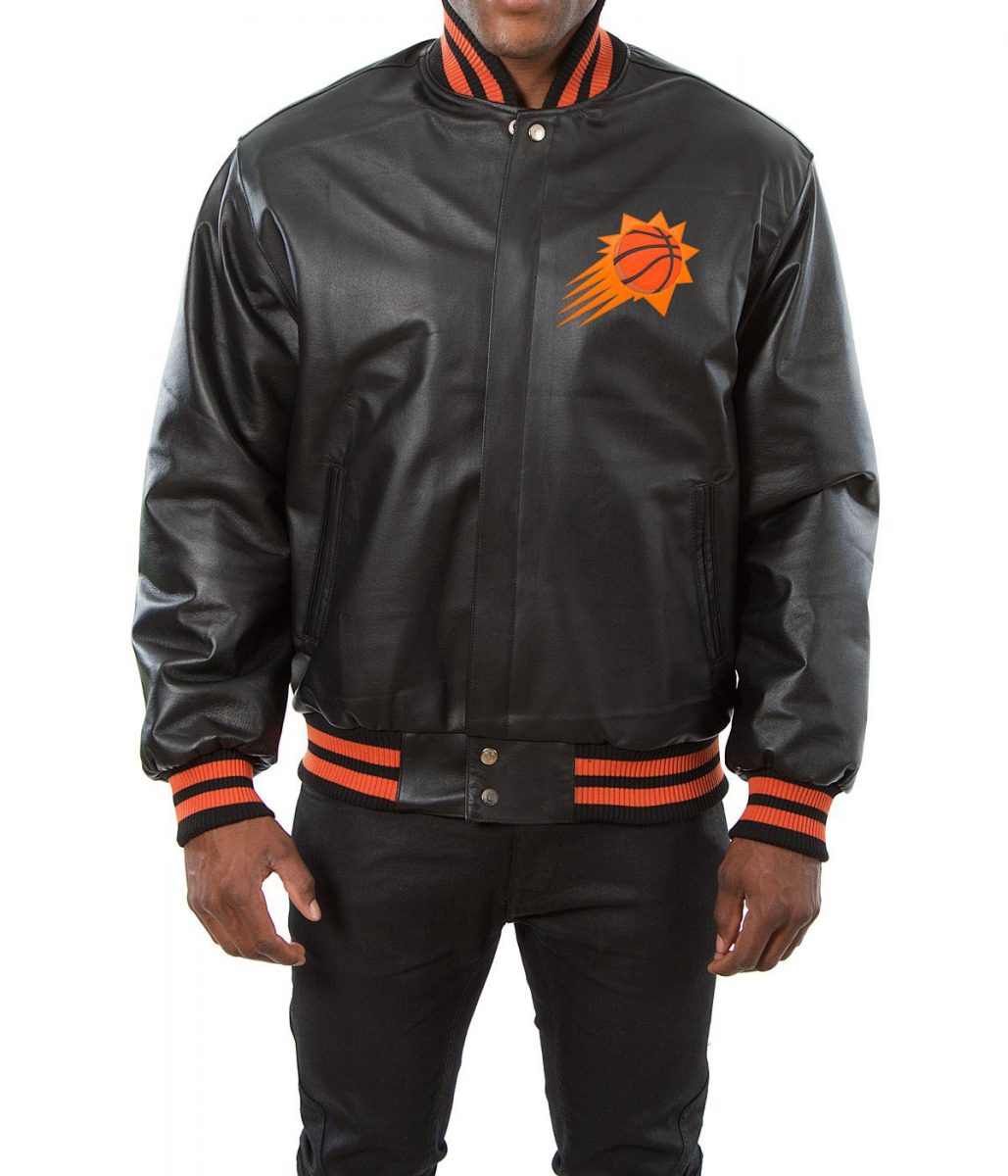 Phoenix Suns Black Varsity Jacket – Front View