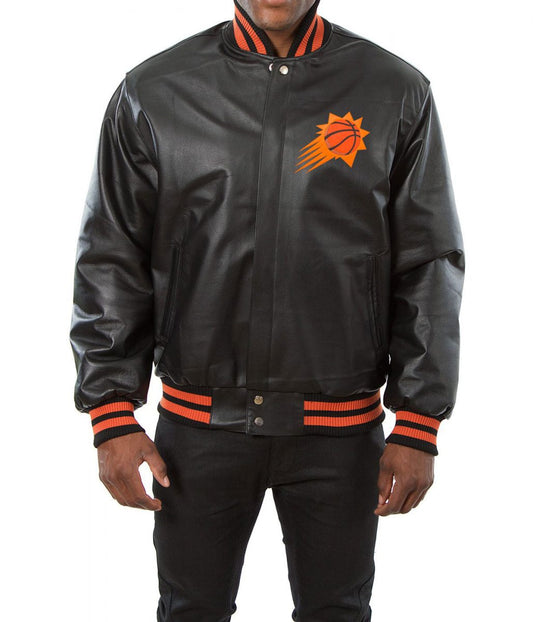 Phoenix Suns Black Varsity Jacket – Front View