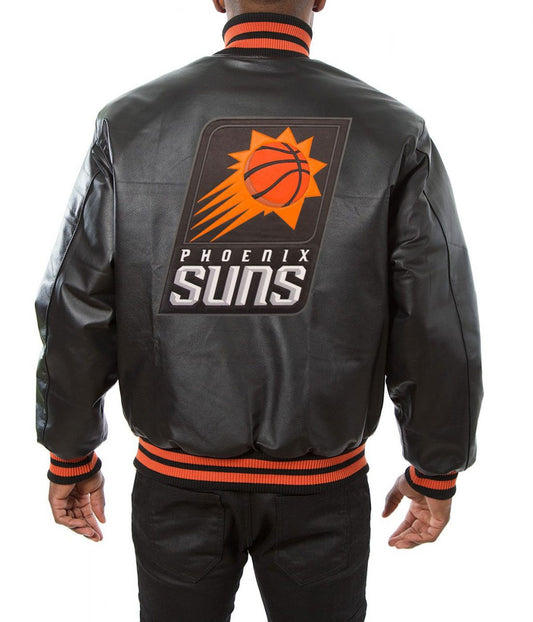 Phoenix Suns Black Varsity Jacket – Back View
