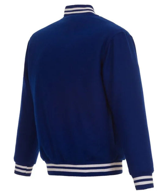 Toronto Blue Jays Blue Varsity Jacket – Back View