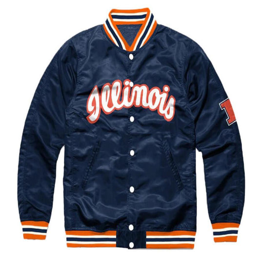 Blue Blue Satin Jacket – Front View