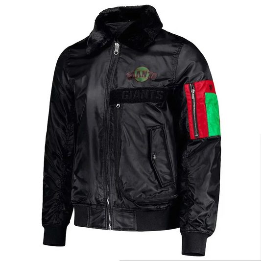 Washington Commanders Black Sports Jacket – Front View