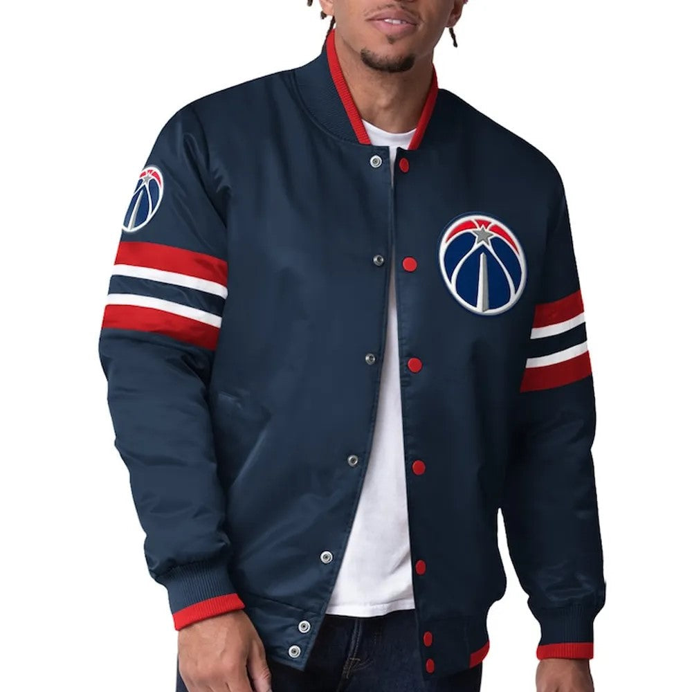 Washington Wizards Satin Jacket – Front View