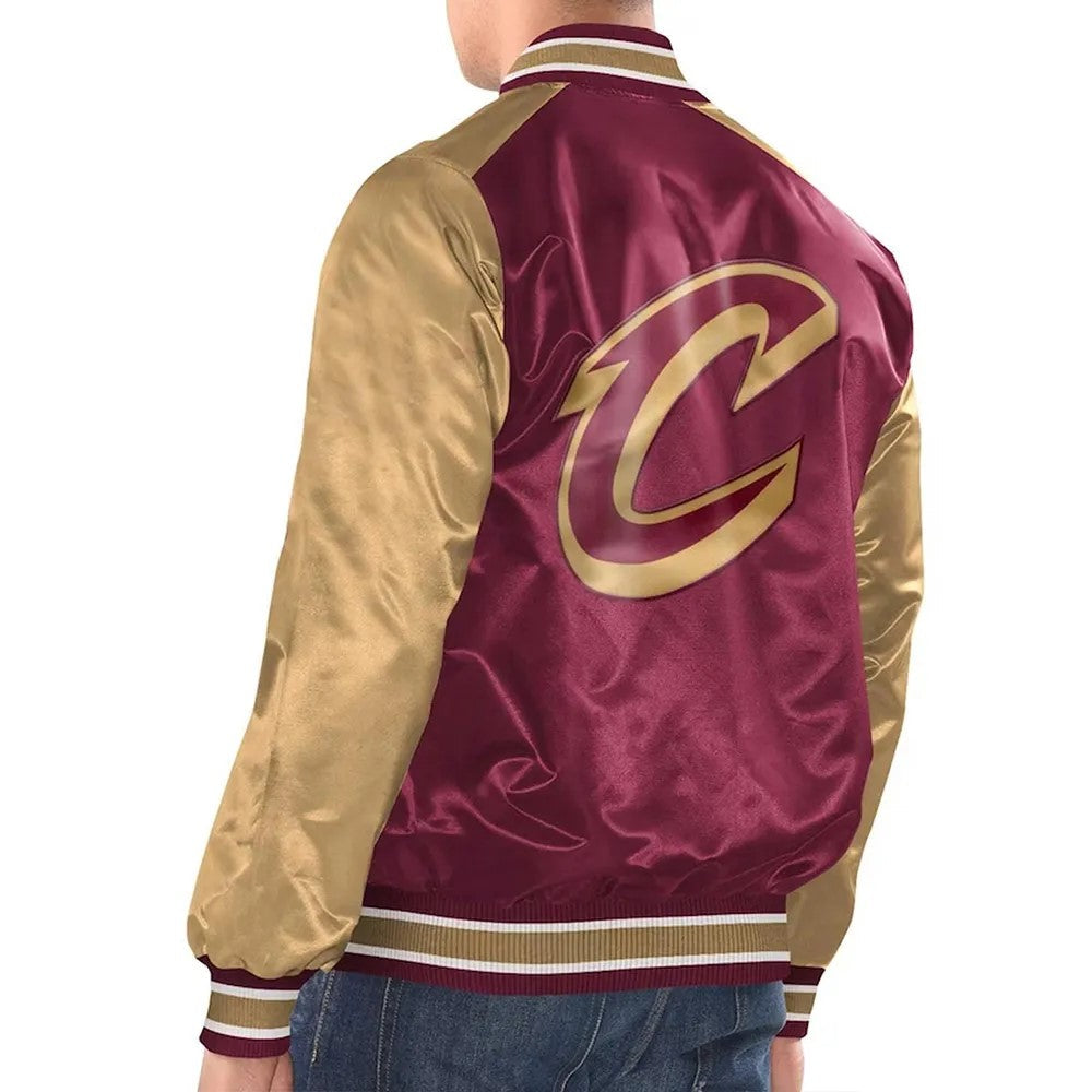 Cleveland Cavaliers Gold Varsity Jacket – Back View