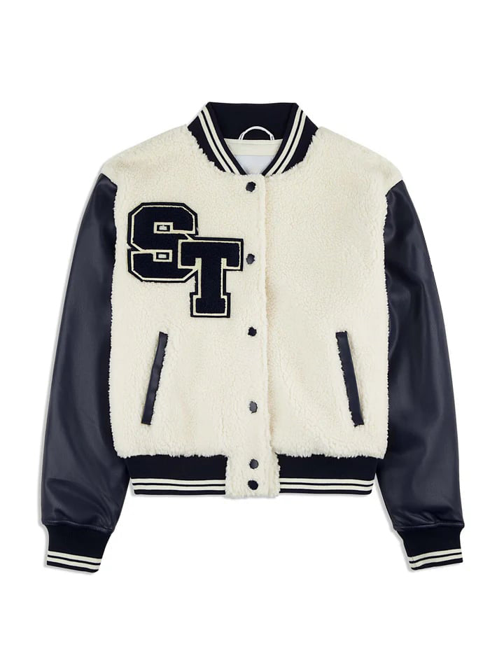 Blue Blue Varsity Jacket – Front View