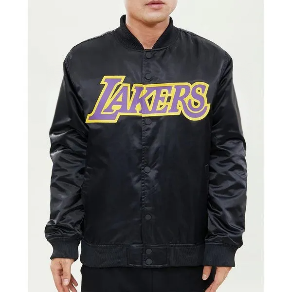 Los Angeles Lakers Satin Jacket – Front View