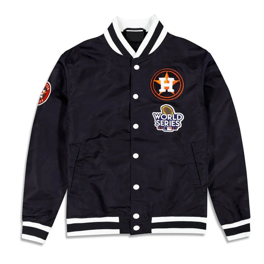 Houston Astros Black Sports Jacket – Front View