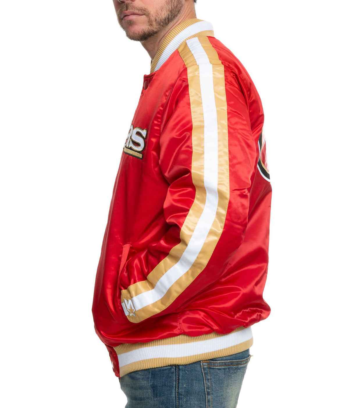 49ERS San Francisco Red Satin Jacket