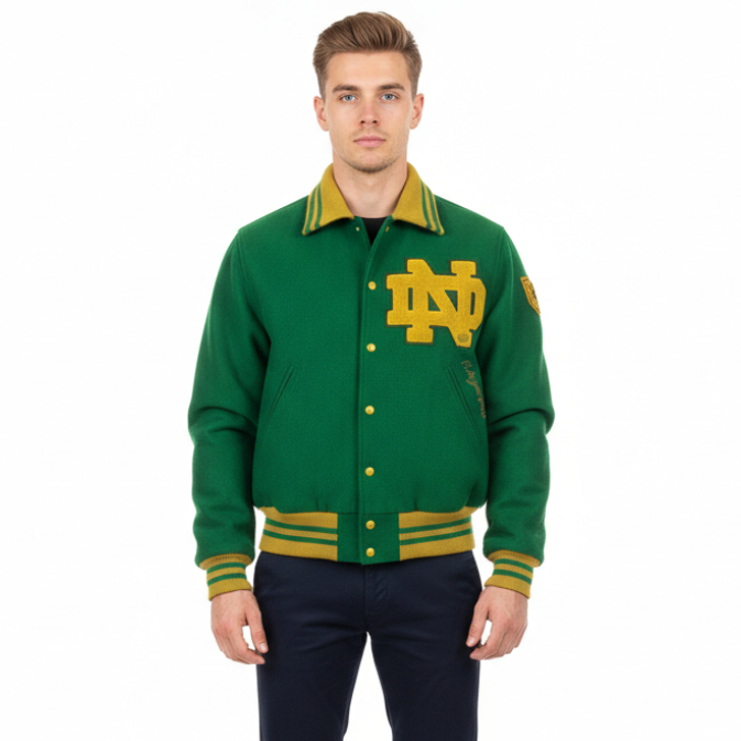 Vintage 1958 Notre Dame Fighting Irish Wool Letterman Jacket